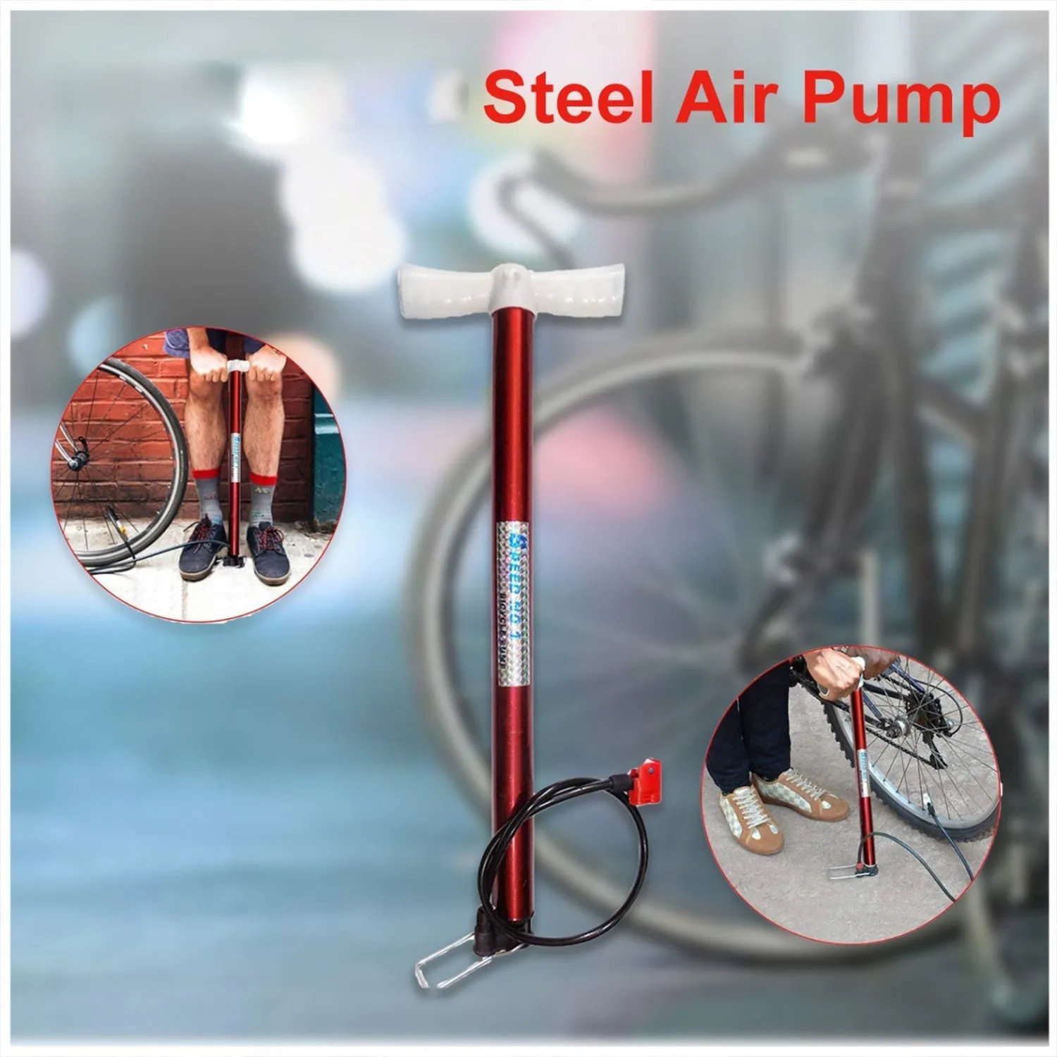 0532 Multipurpose Air Pump (Use for Car,Bicycles,Scooters,Balls,Bikes)