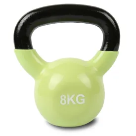 8kg Vinyl Dipped Kettlebell for Strength Training - Cortex