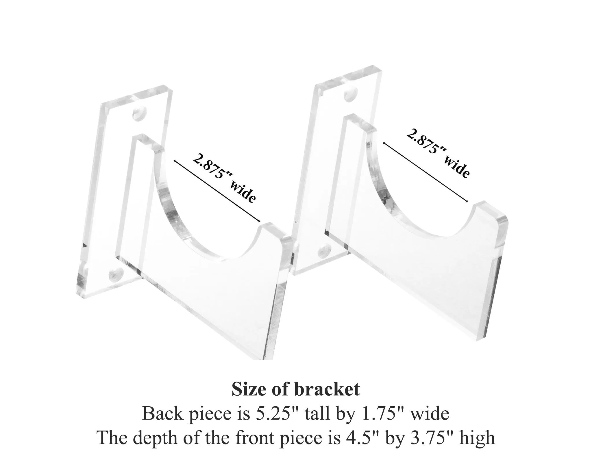 Acrylic Wall Mounts and Display Stands for Regular Baseball Bat