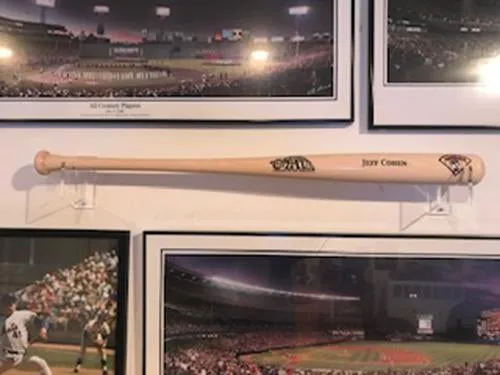 Acrylic Wall Mounts and Display Stands for Regular Baseball Bat