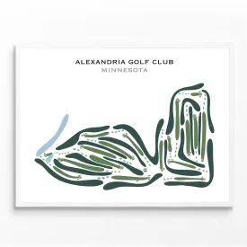 Alexandria Golf Club, Minnesota - Printed Golf Courses