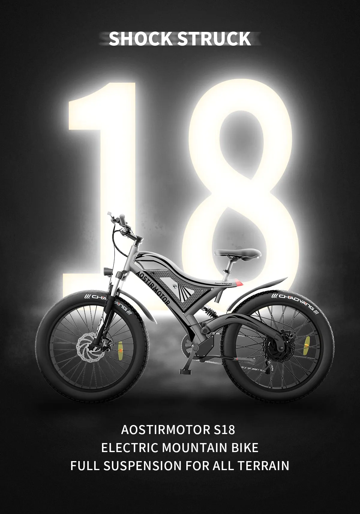 AostirMotor All Terrain Electric Mountain Bike S18