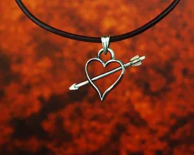 Archers Jewellery Open Heart pendant in silver