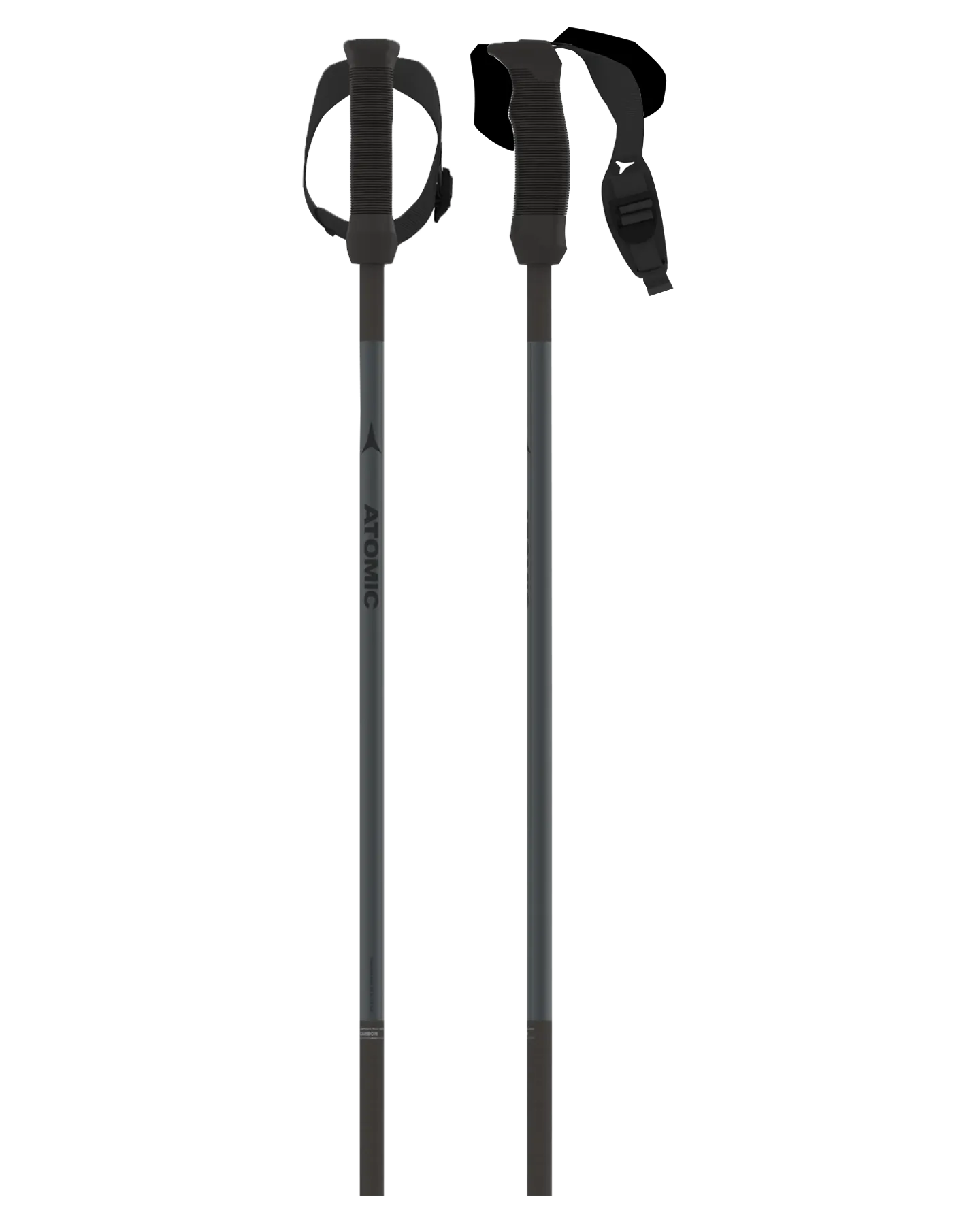 Atomic AMT Carbon SQS Ski Poles - Black / Anthracite - 2023