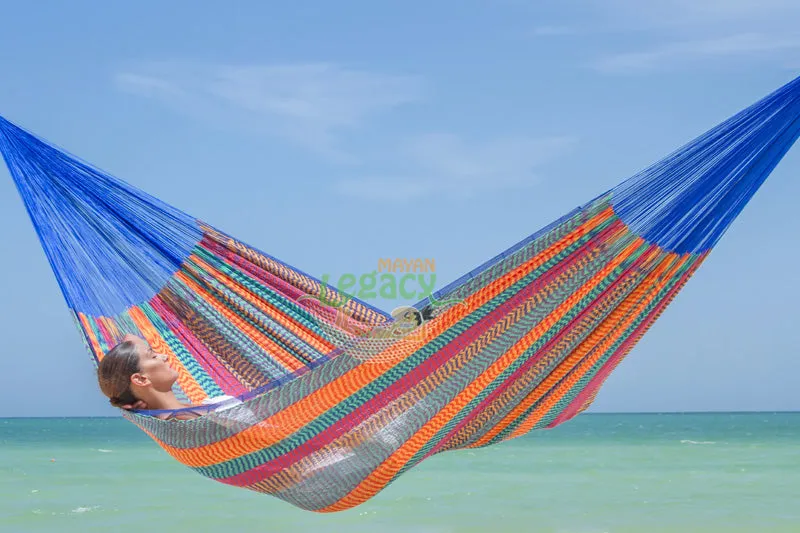 Authentic Mexican Cotton Hammock in Mexicana