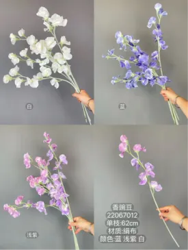 Blue sweet pea flower filler Artificial flowers