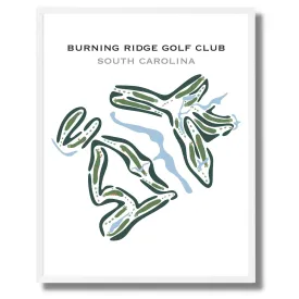 Burning Ridge Golf Club, South Carolina - Printed Golf Courses