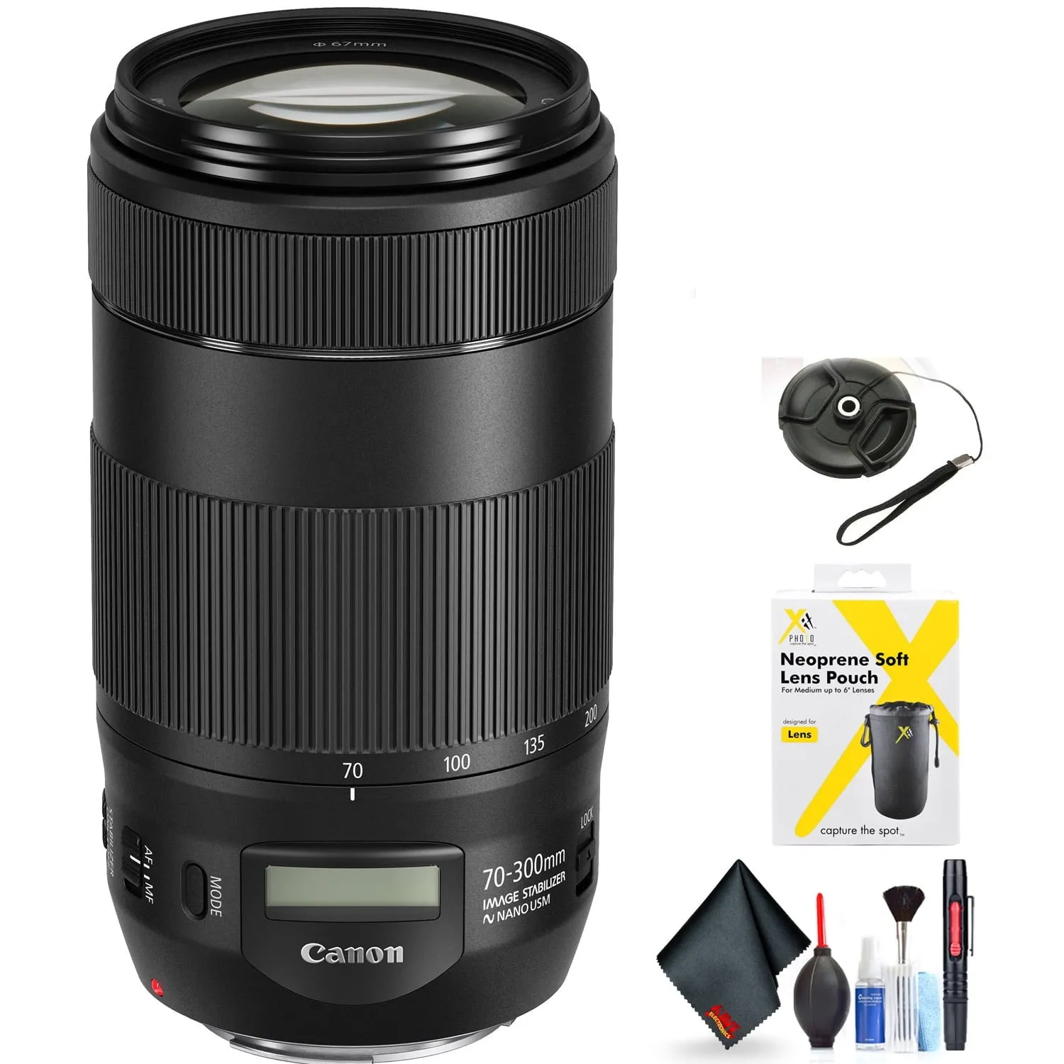 Canon EF 70-300mm f/4-5.6 is II USM Lens for Canon EF Mount   Accessories (International Model with 2 Year Warranty)