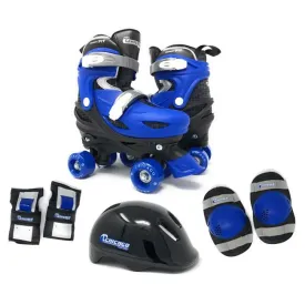 Chicago Skates - Adjustable Quad Rollerblades with Accessory Bundle