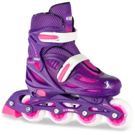 Crazy - 148 Adjustable Inline Skate - Purple Glitter