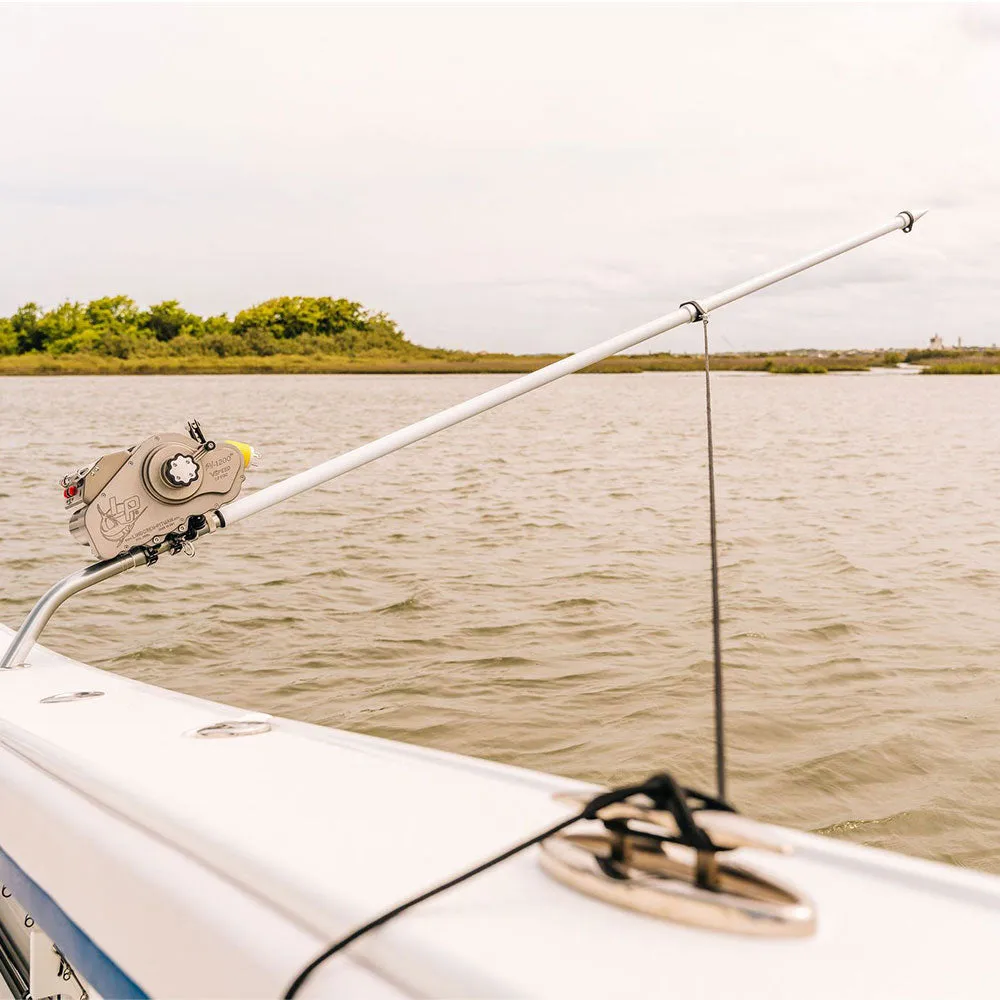 Dredge Boom Fishing Setup, 8ft with Safety Tie Back