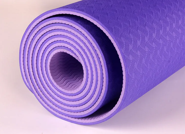 Eco Friendly Non-slip Double Layer TPE Yoga Mat