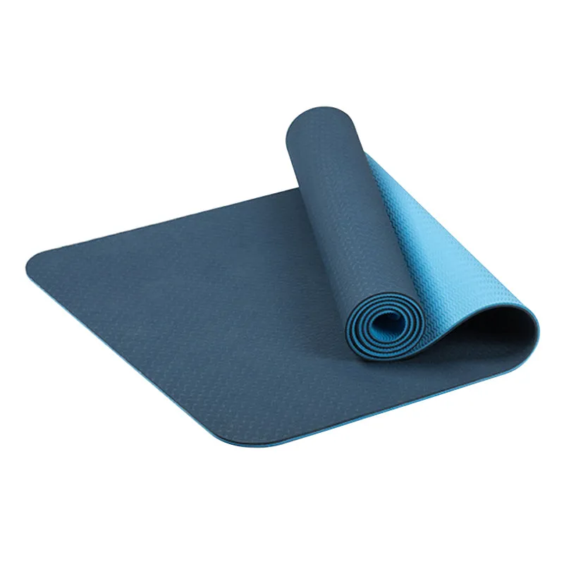 Eco Friendly Non-slip Double Layer TPE Yoga Mat