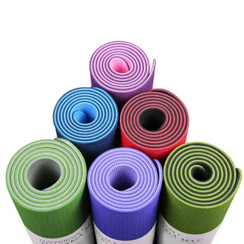 Eco Friendly Non-slip Double Layer TPE Yoga Mat