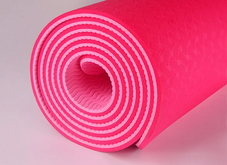 Eco Friendly Non-slip Double Layer TPE Yoga Mat