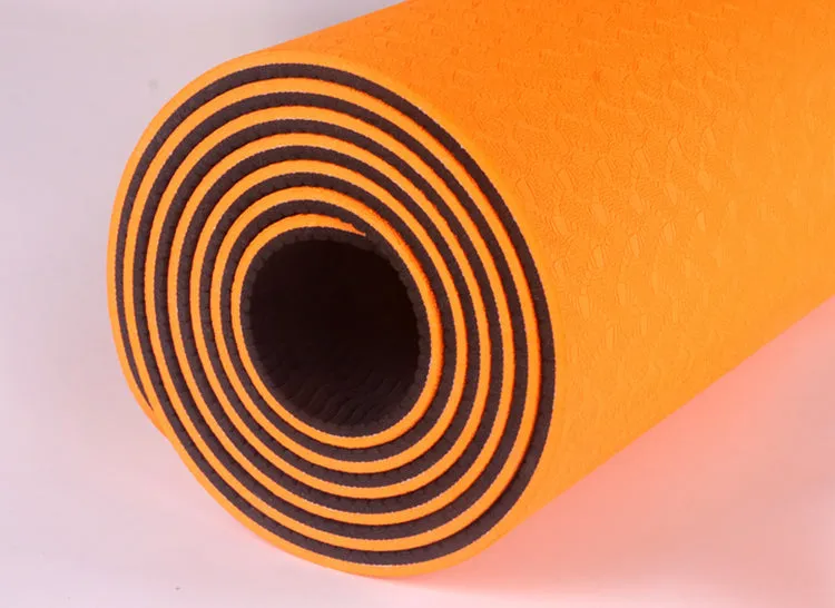 Eco Friendly Non-slip Double Layer TPE Yoga Mat