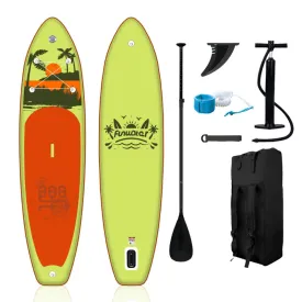 Funwater 11’ Inflatable Paddle Board SUP Yellow