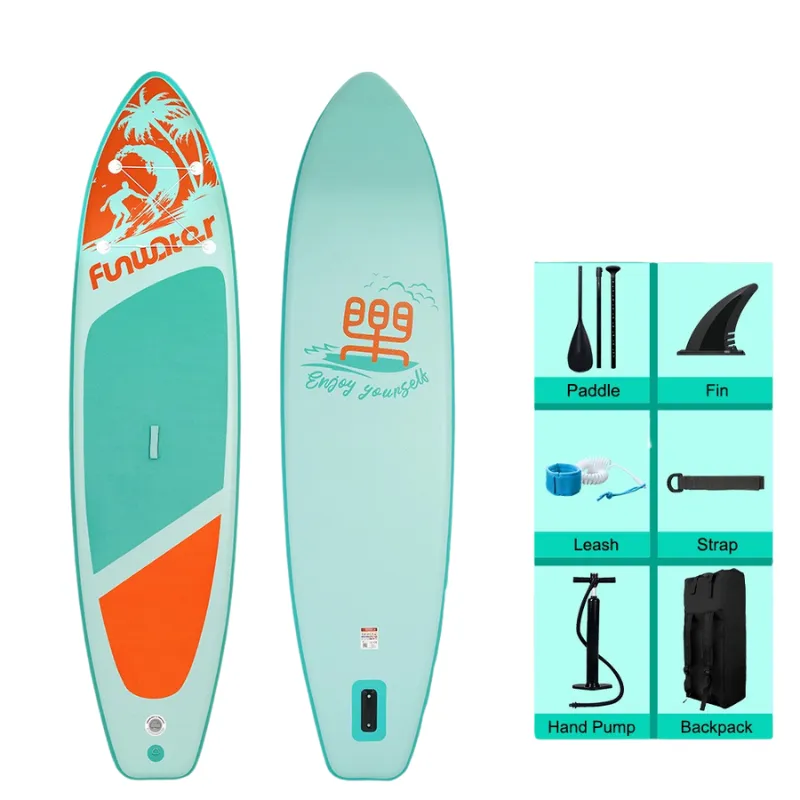 Funwater 11'6" Inflatable Paddle Board SUP - Turquoise