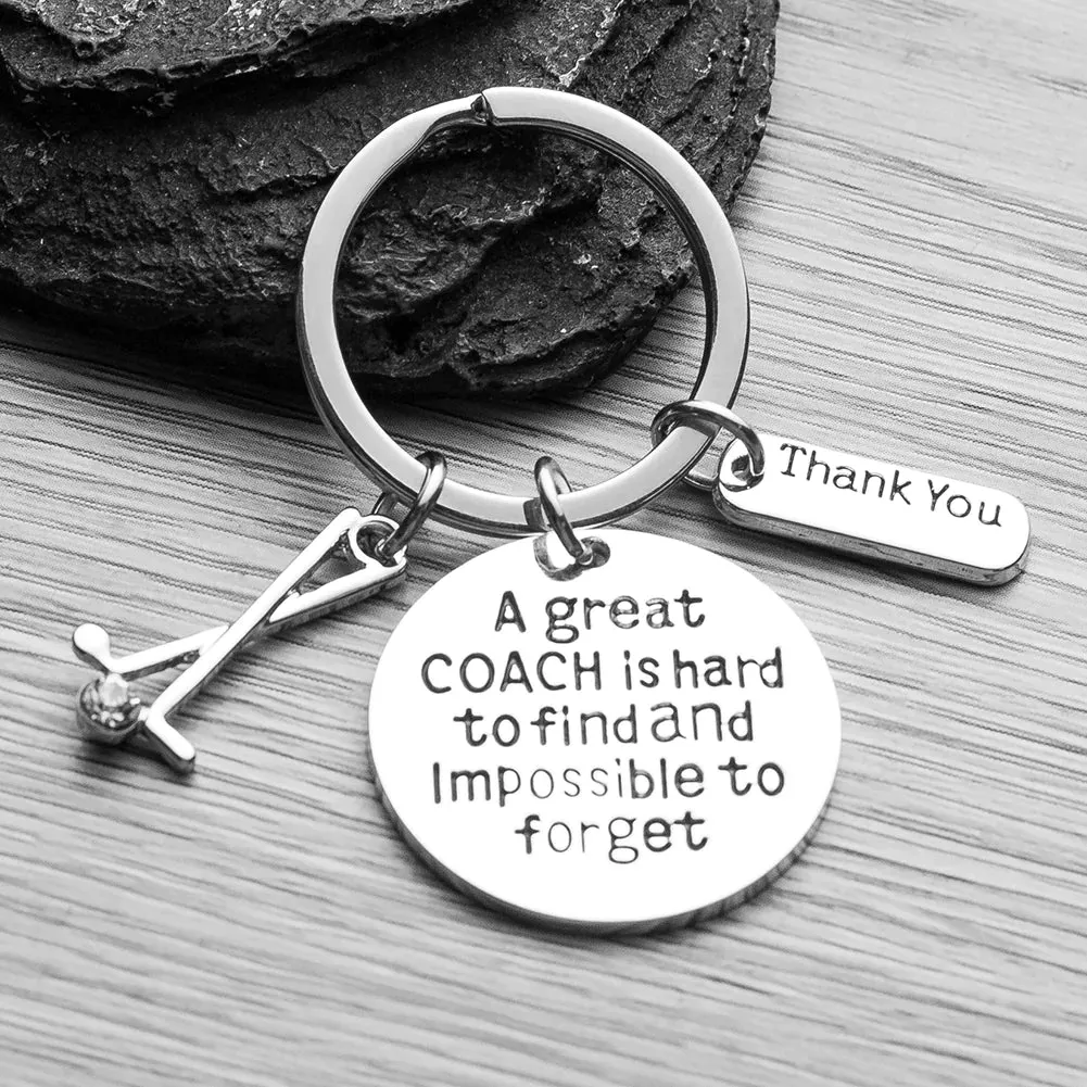 Golf Coach Keychain- Great Coach is Hard to Find