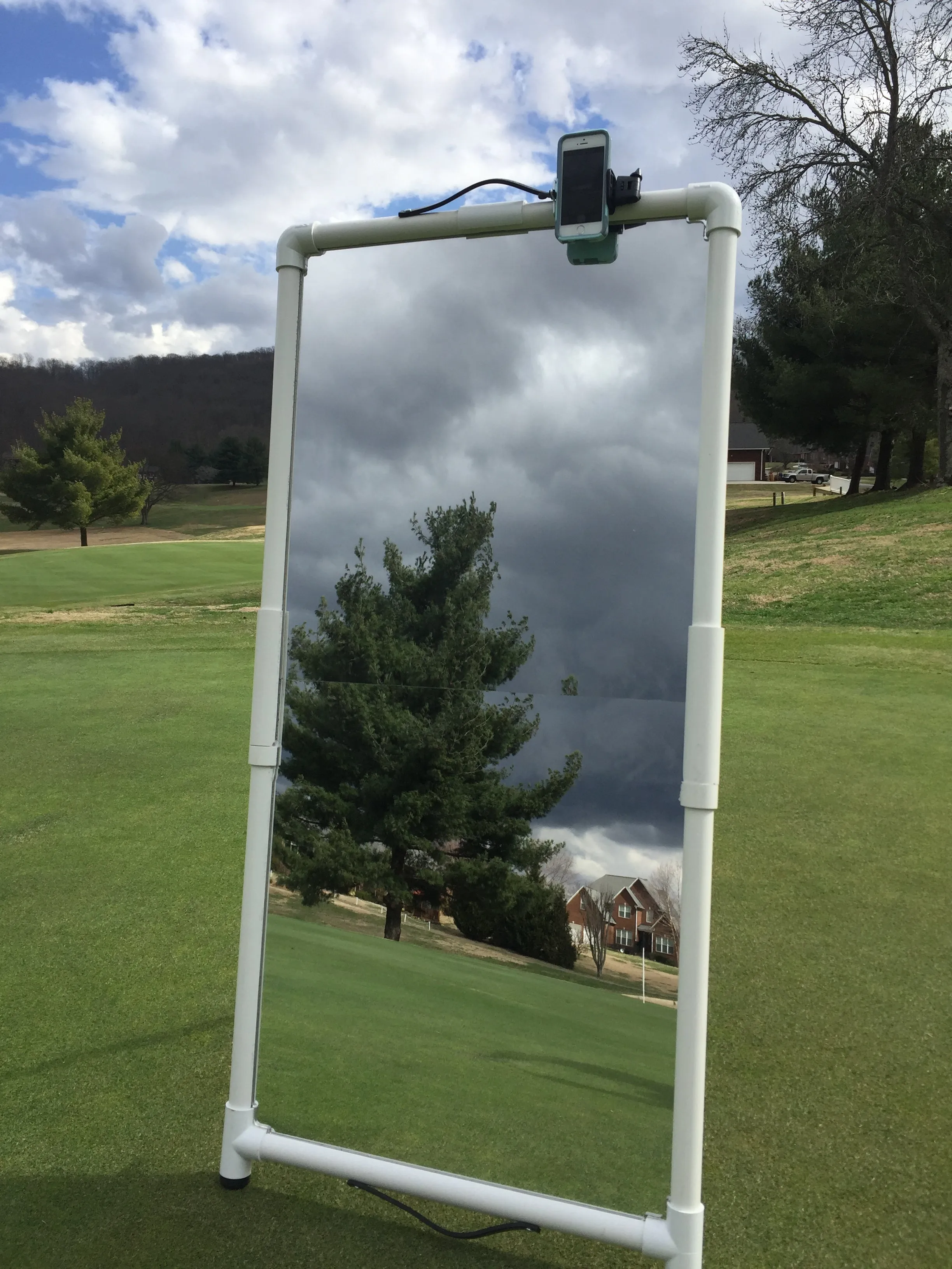 Golf Swing Mirror Training Aid (Swing Reflection Foldable 2x4)