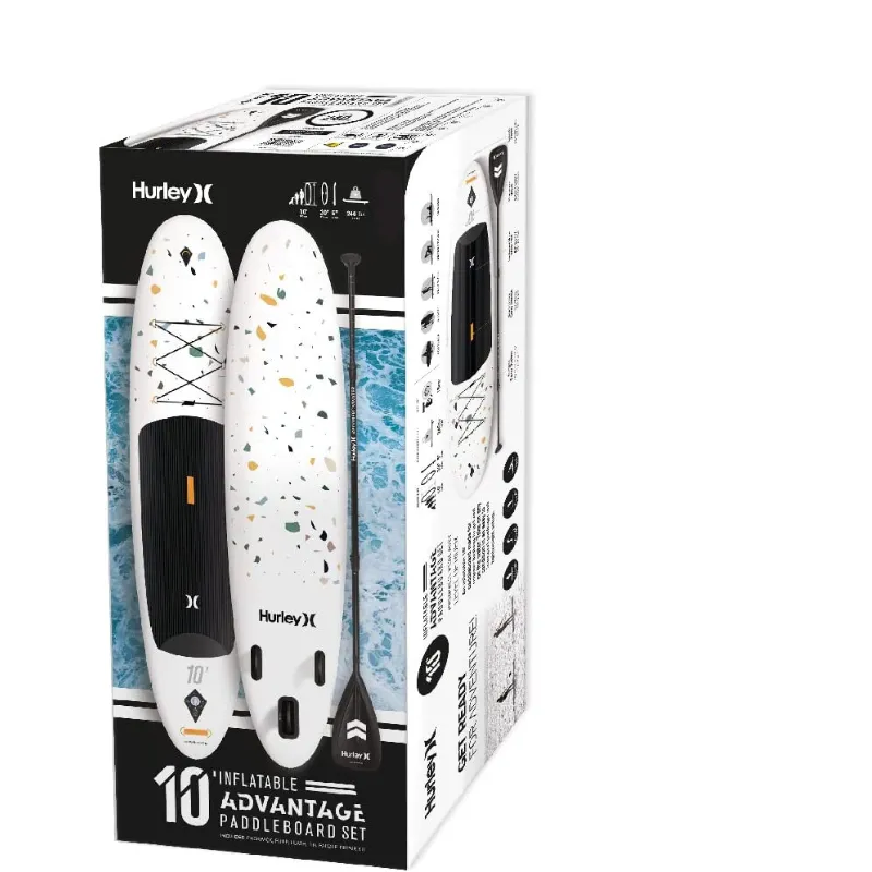 Hurley 10' Advantage Inflatable Paddle Board SUP - Terrazzo