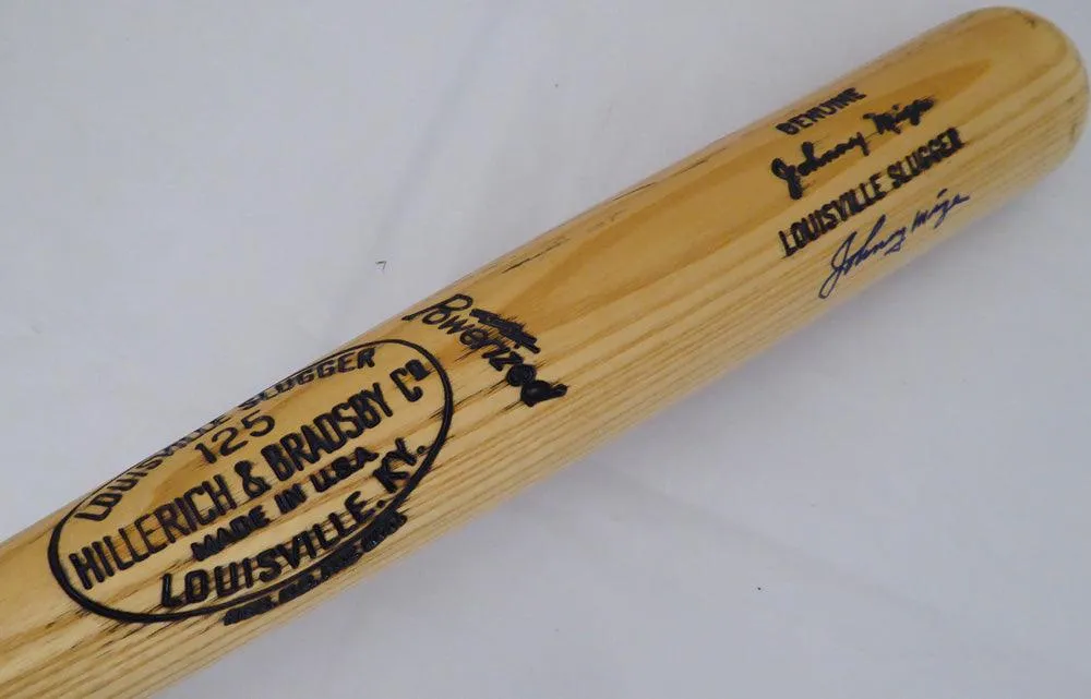 Johnny Mize Autographed Louisville Slugger Bat New York Yankees, St. Louis Cardinals JSA #P20569