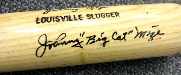 Johnny "Big Cat" Mize Autographed Louisville Slugger Bat New York Yankees PSA/DNA #X58177