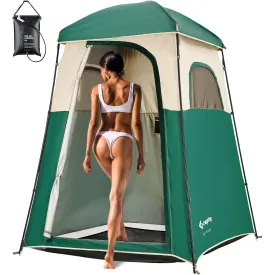 KingCamp Single Room Shower Tent with Solar Shower Set