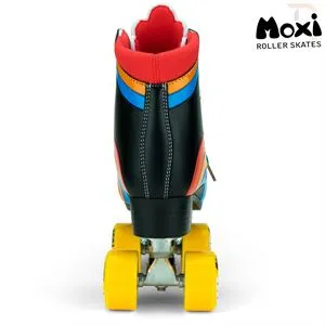 Moxi Rainbow Roller Skates - Black