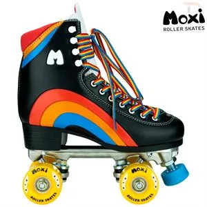 Moxi Rainbow Roller Skates - Black