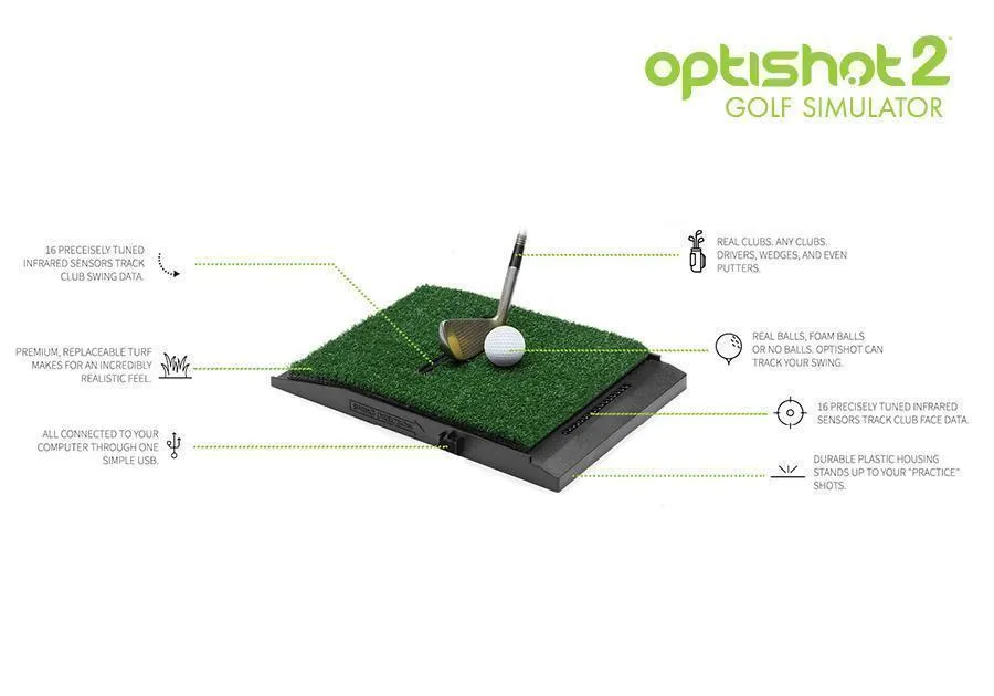 OptiShot 2 Golf In A Box Pro Golf Simulator Package