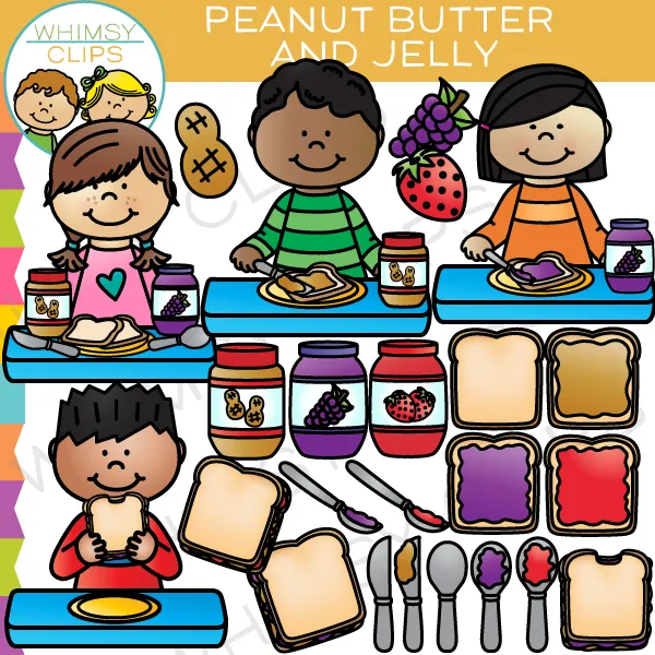 Peanut Butter and Jelly Clip Art