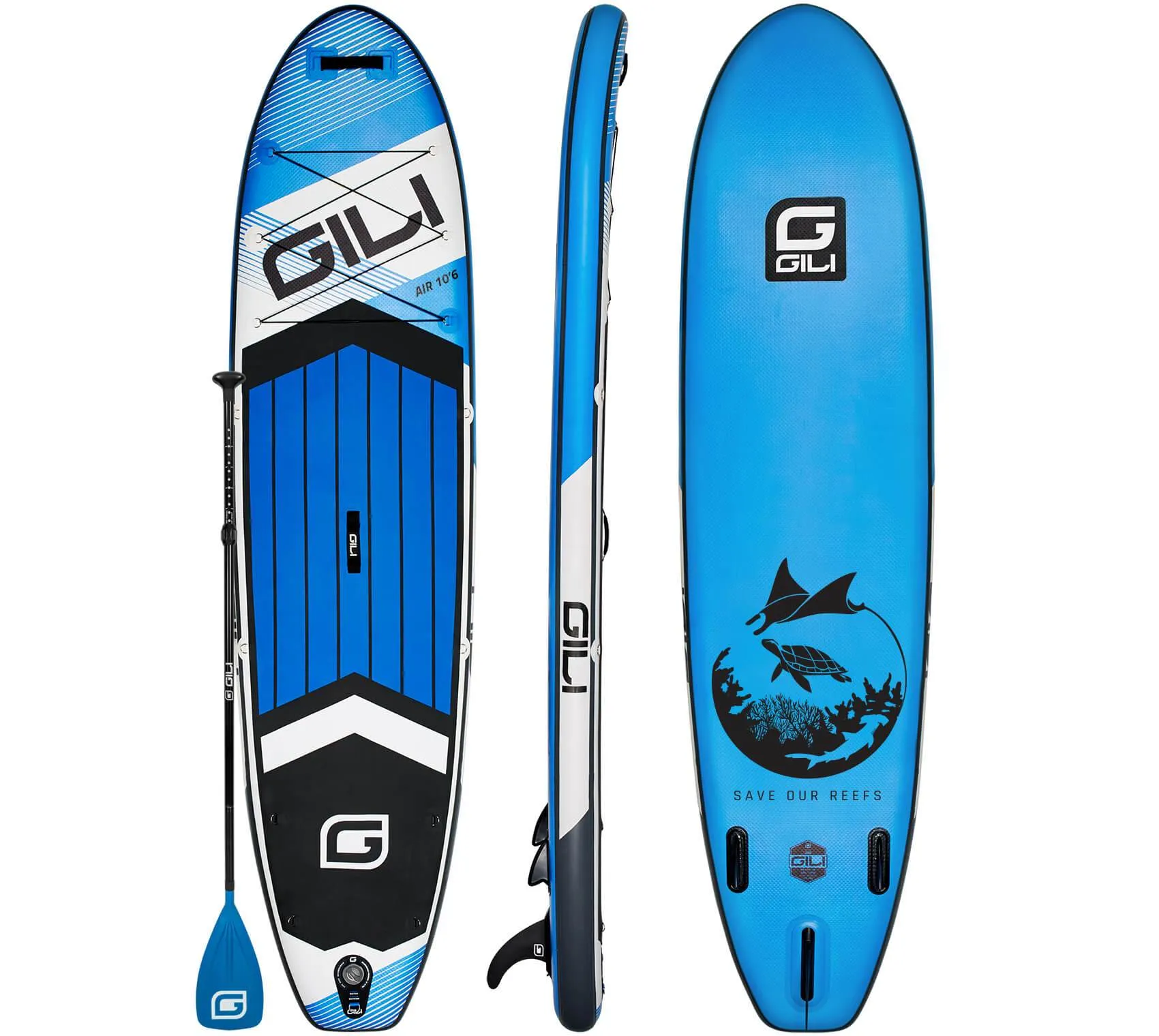 PREOWNED GILI 10'6 AIR Inflatable Stand Up Paddle Board (SUP) Preowned