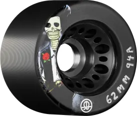 Rollerbones Day of The Dead Speed Wheel 62mm 94a - Black (Set of 4)