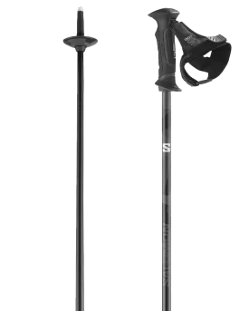 Salomon SC1 Ergo S3 Ski Poles (Pair) - Black - 2023