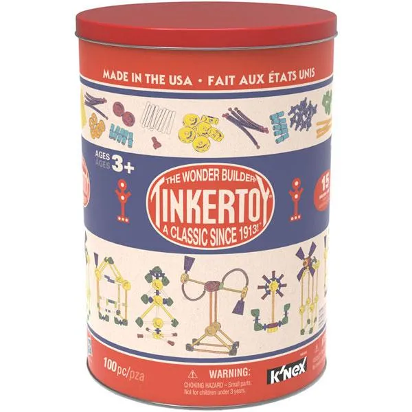 Tinkertoy 100pc Tin