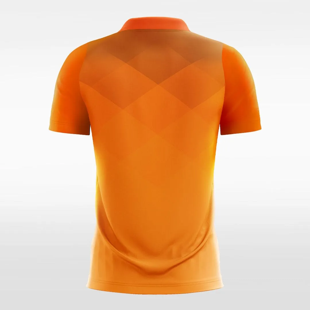 Vintage Neon Orange - Women Custom Soccer Jerseys Plaid Design