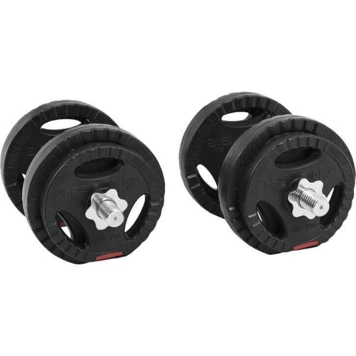 Vinyl Tri-Grip Dumbbell Set 20KG