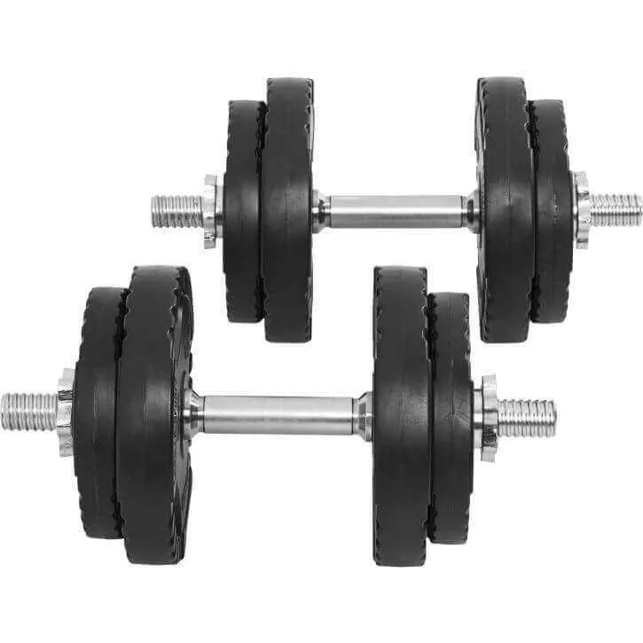 Vinyl Tri-Grip Dumbbell Set 20KG